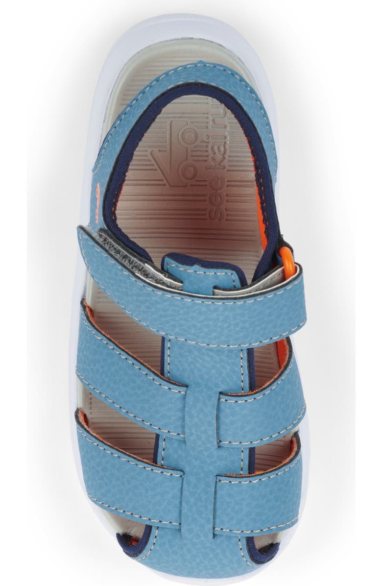 See Kai Run Kids' Cyrus IV Flexirun Fisherman Sandal, Alternate, color, Steel Blue