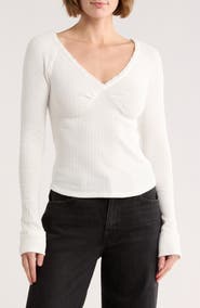 Free People Emma Long Sleeve Thermal Top