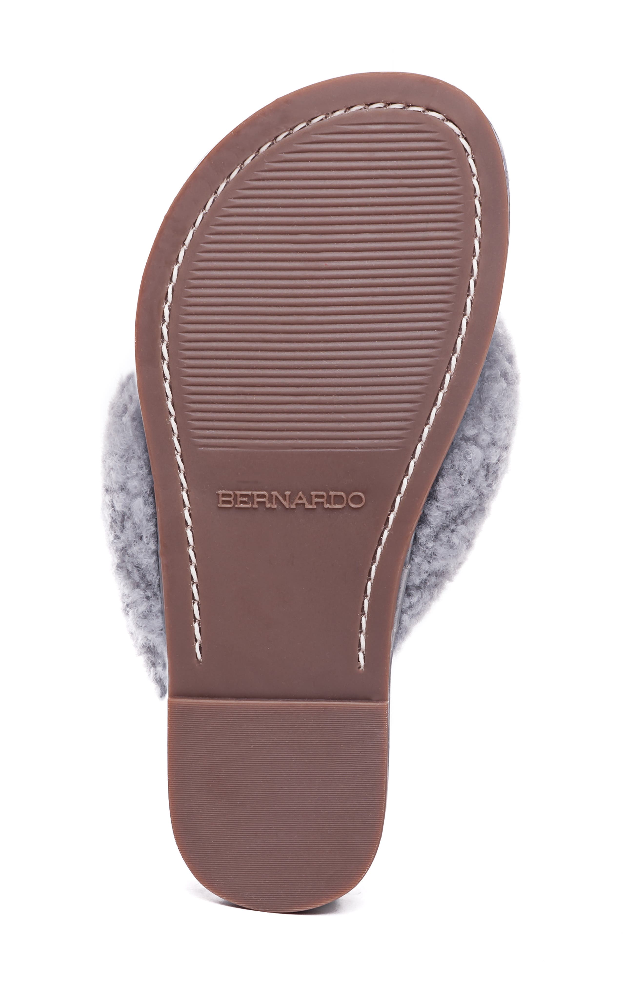 Bernardo Footwear Bernardo Miami Genuine Shearling Flip Flop, Alternate, color, 