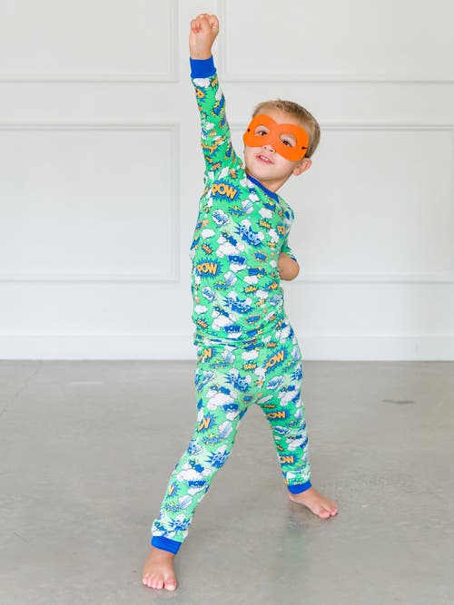 Shop Ruggedbutts Softsnooze Boys Long Sleeve Pajama Set In Boom Pow