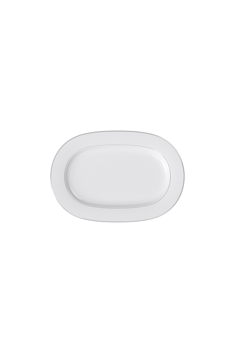 Anmut Platinum No.1 Oval Platter, Main, color, white