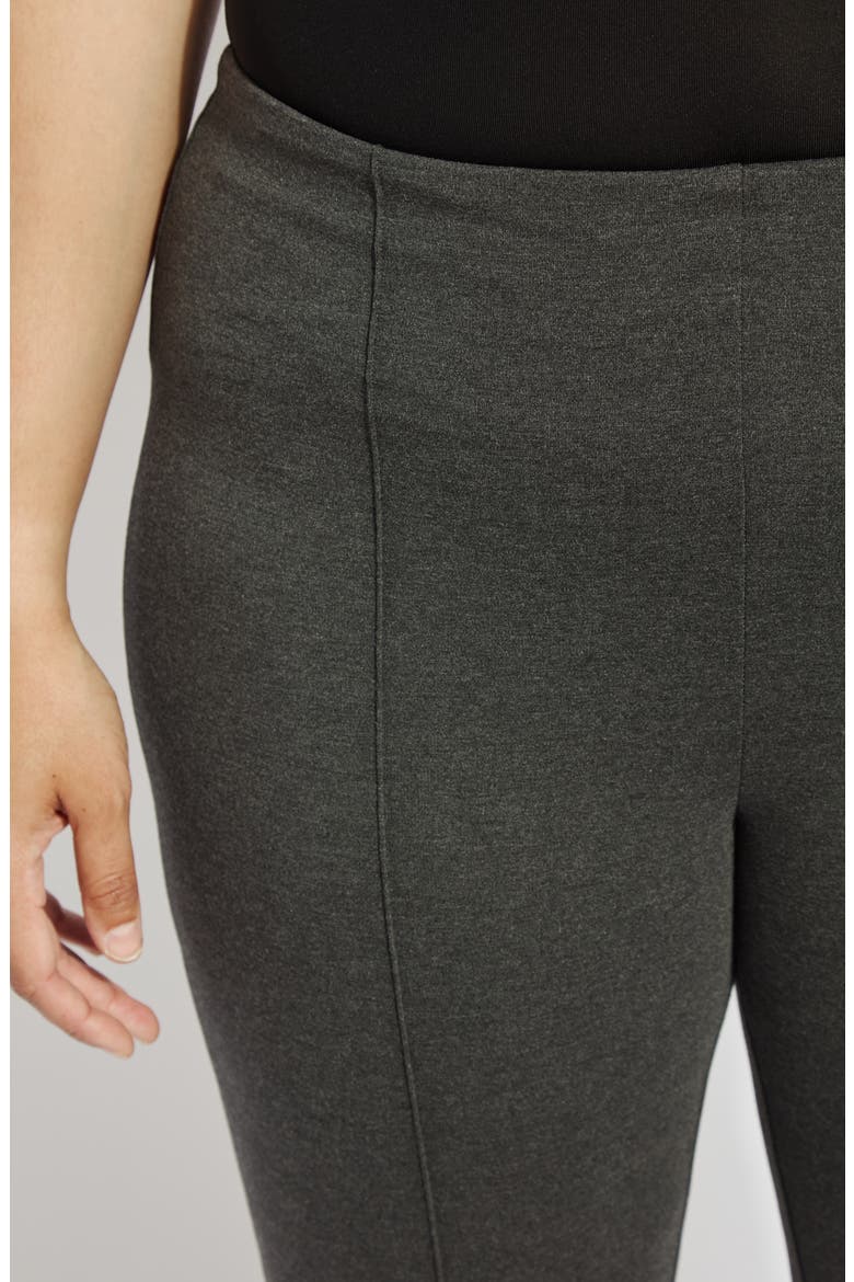 'Lyssentials Elysse Stretch Ponte Ankle Pants, Alternate, color, CHARCOAL