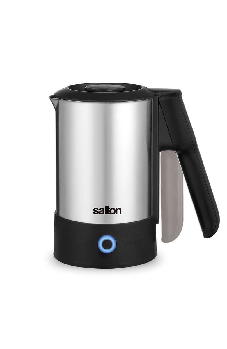 Salton Stainless Steel Travel Kettle 600 ml, Main, color, White