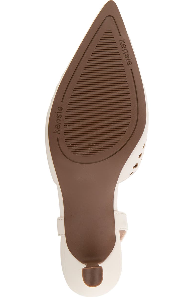 Kensie Ocean Cutout Slingback Pump, Alternate, color, White