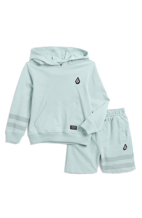 Kids' French Terry Hoodie & Shorts Set (Toddler & Little Kid)