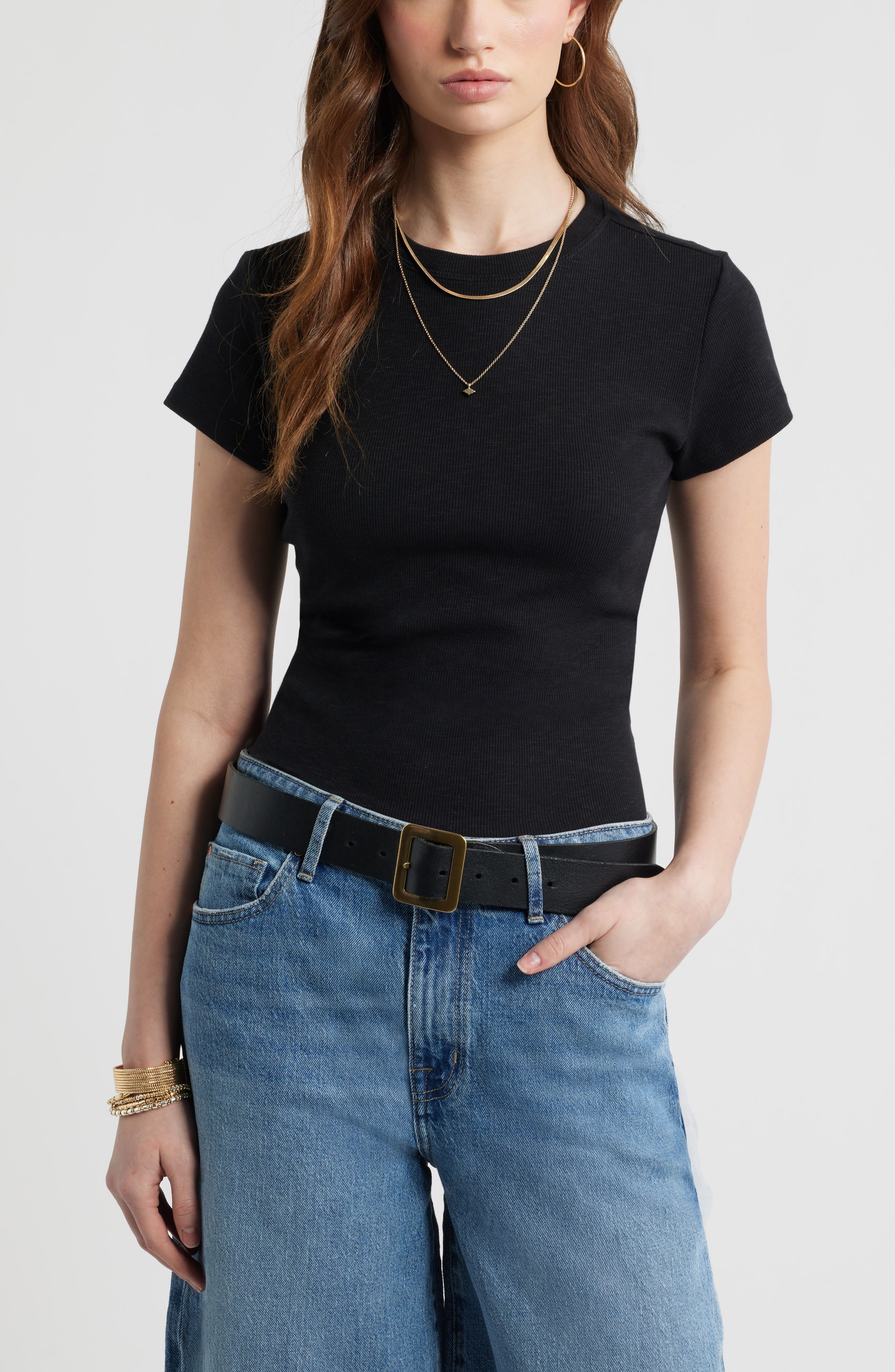Tuckable Rib Baby Tee