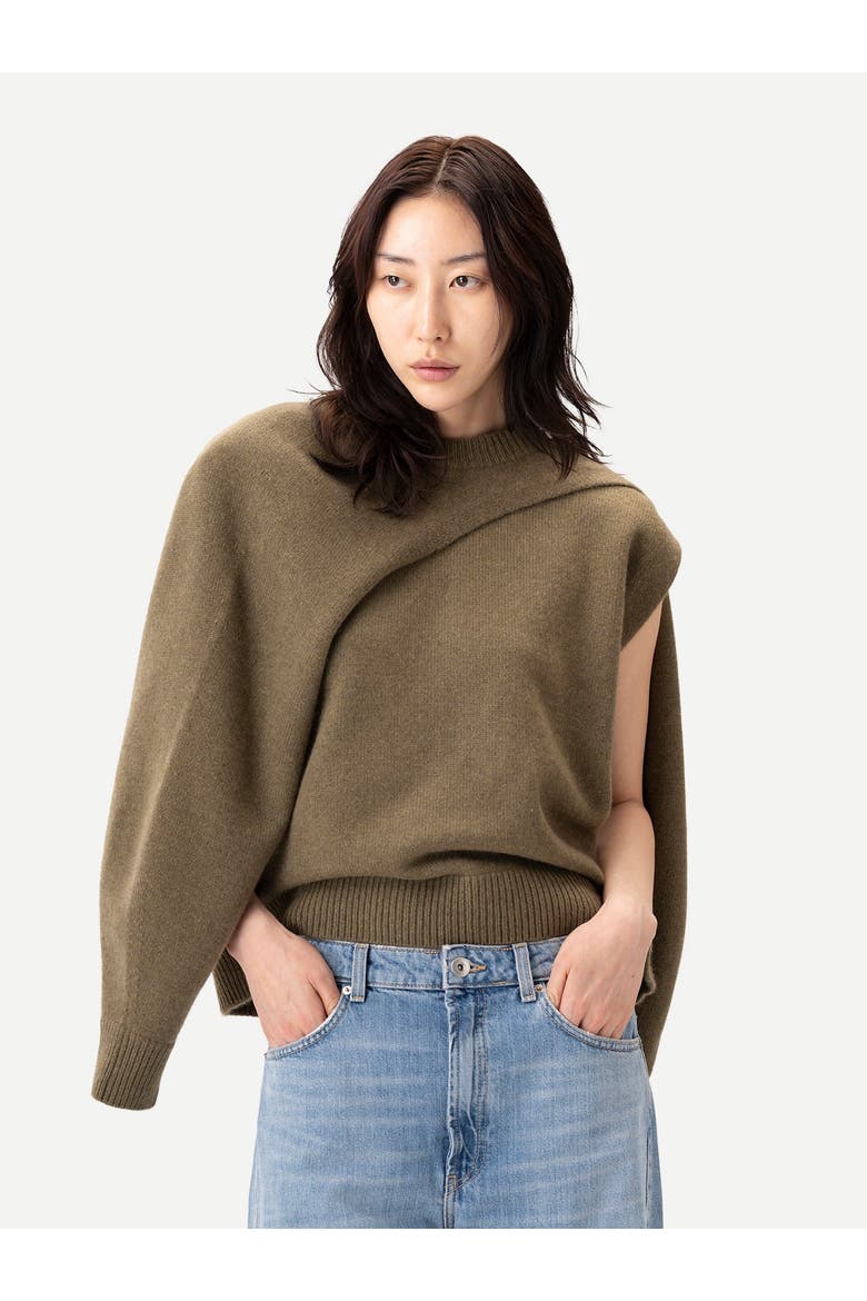 Cashmere Crewneck Twin Set, Alternate, color, aloe