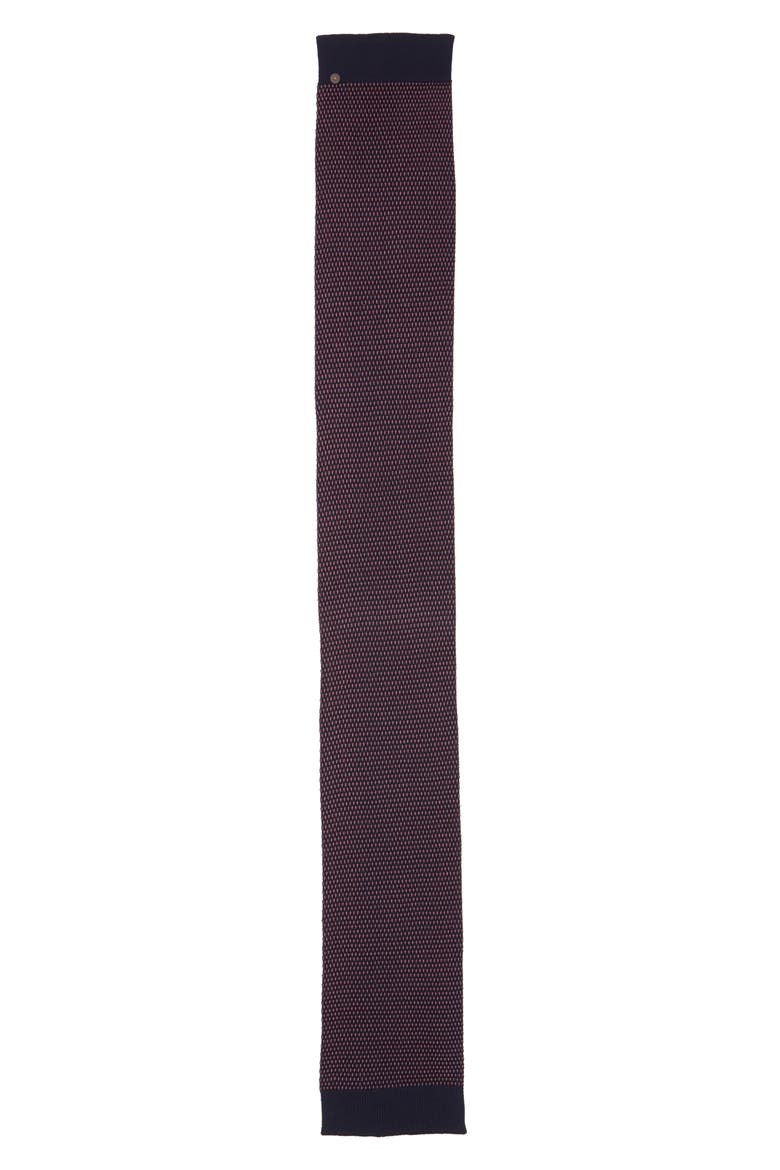 Ottoman Rib Knit Scarf, Alternate, color, PINK