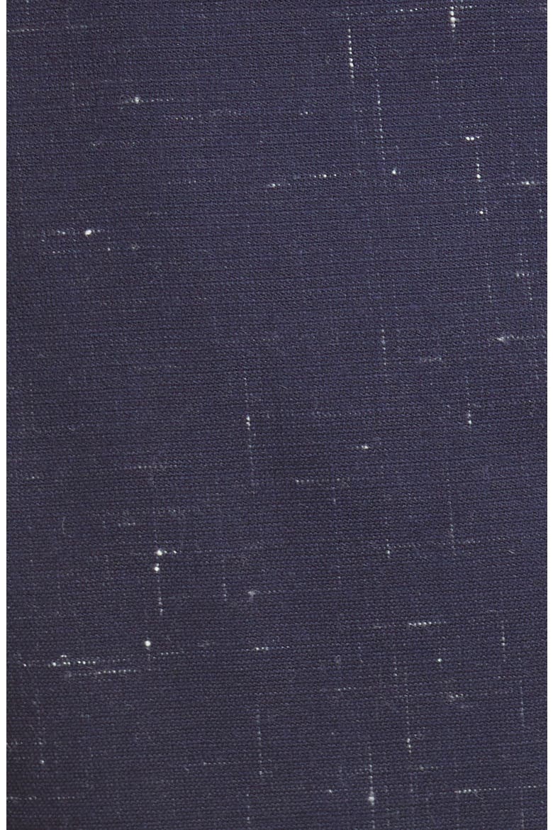 Puff Sleeve Crosshatched Wool Blend Jacket, Alternate, color, NAVY