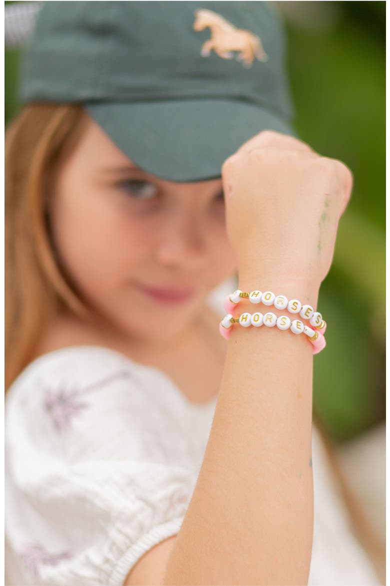 I Heart Horses Girls' Bracelet, Alternate, color, Pink