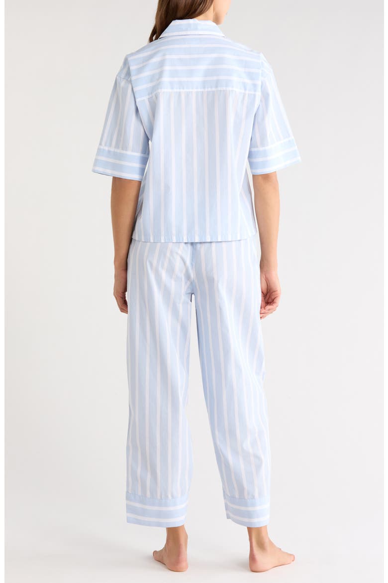 Cotton Pajamas, Alternate, color, BLUE- WHITE SIMPLE STRIPE