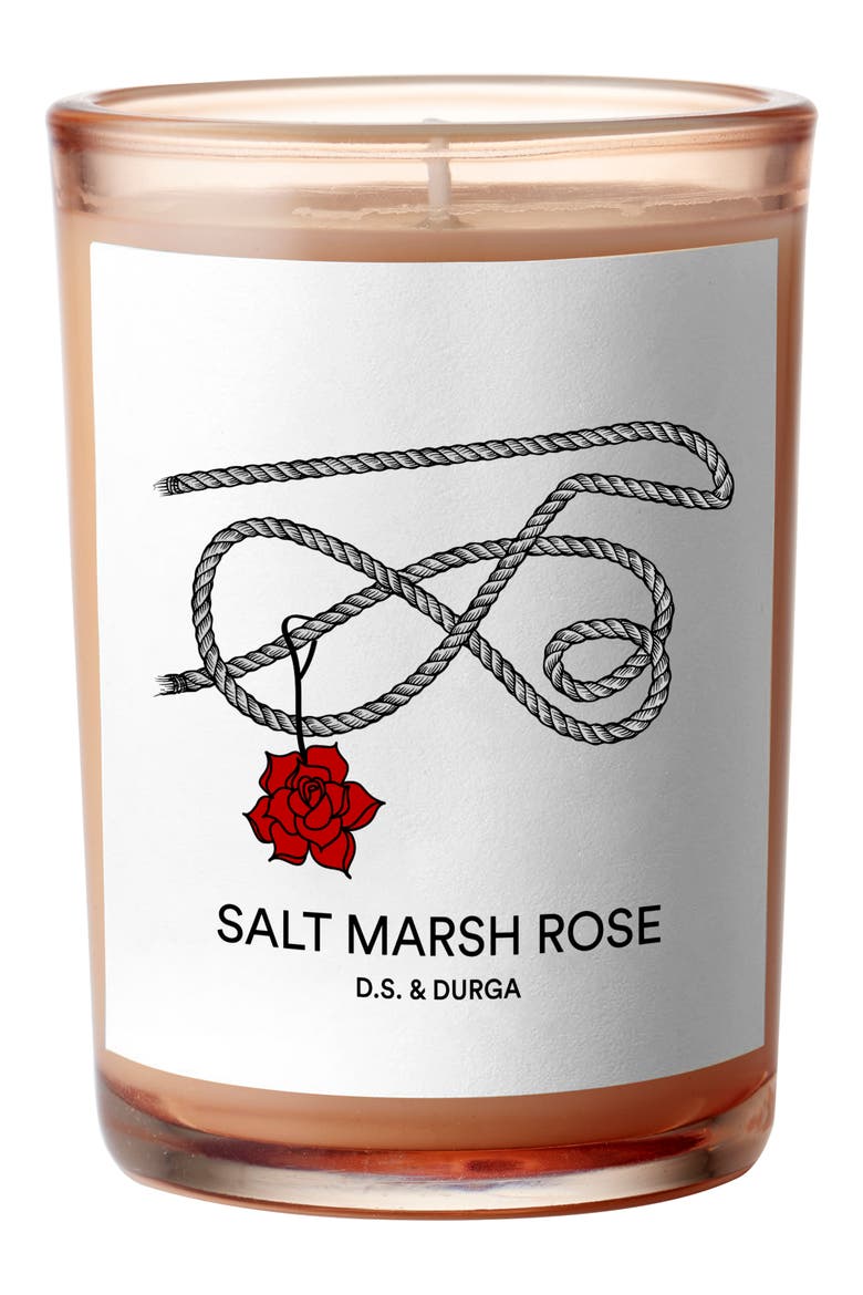 Salt Marsh Rose Scented Candle, Main, color, NO COLOR
