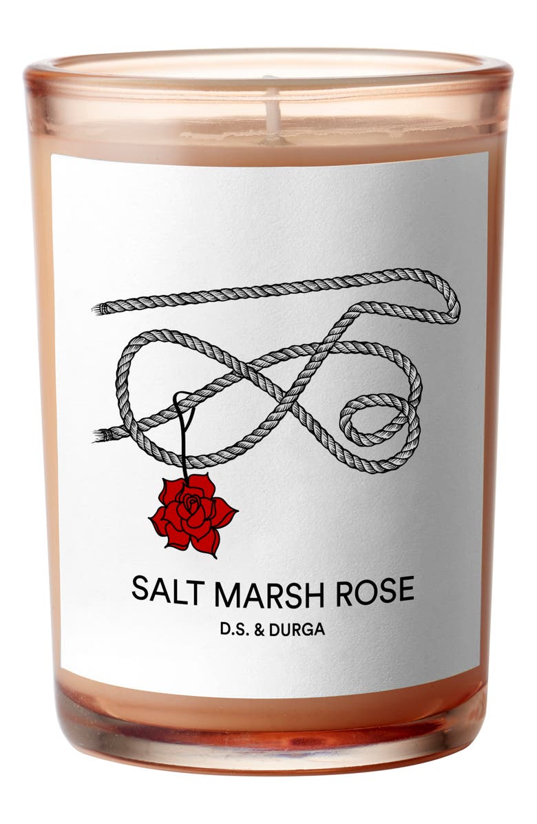 D.S. & Durga Salt Marsh Rose Scented Candle, Main, color, 