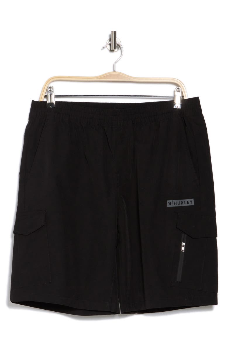Hurley Command Cargo Shorts, Alternate, color, Black