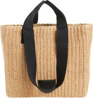 AllSaints Izzy Straw Tote
