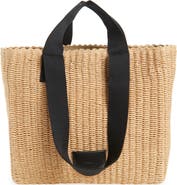 AllSaints Izzy Straw Tote
