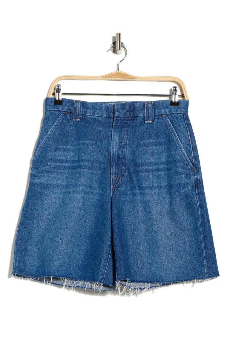 The Lunch Money Fray Hem Denim Shorts, Alternate, color, SCRUMPTIOUS