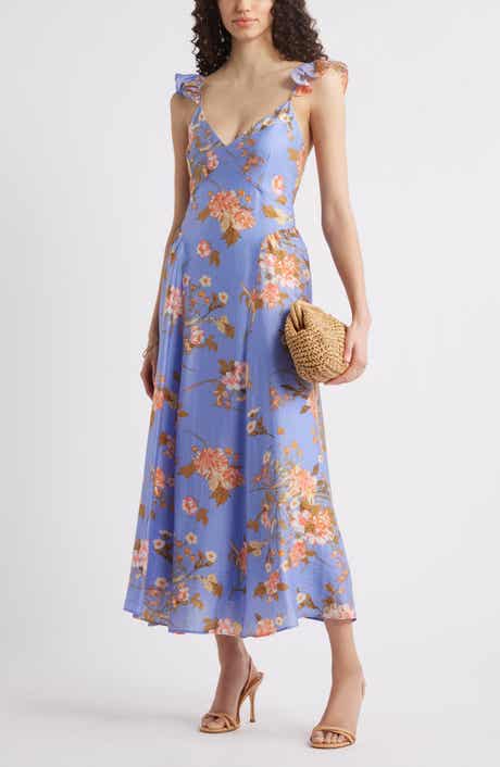 Chelsea28 Flutter Sleeve Maxi Dress