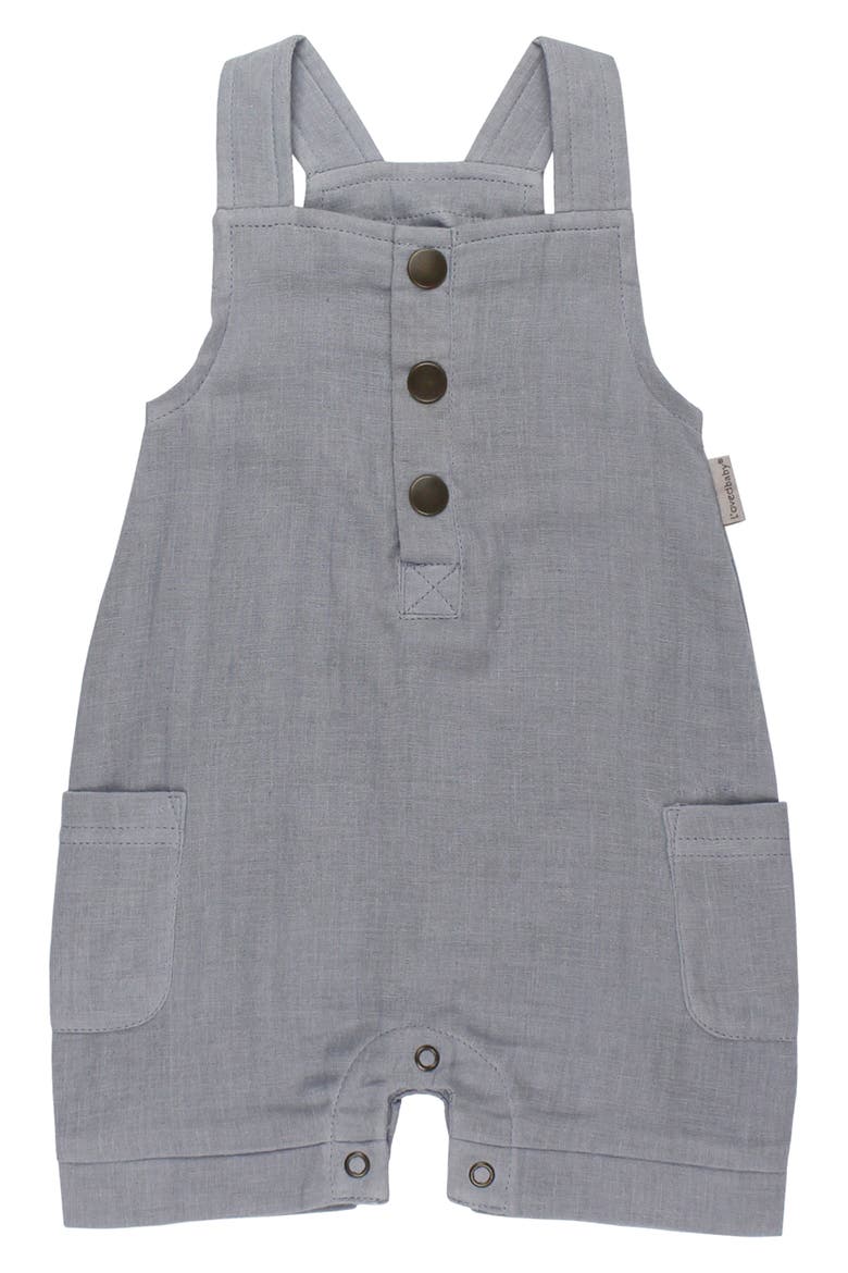 Organic Cotton Muslin Romper, Main, color, BLUEBERRY