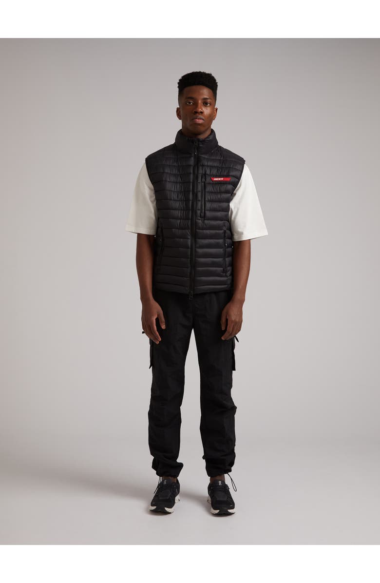 JACK1T Satell1Te High Neck Sleeveless Gilet, Alternate, color, Black