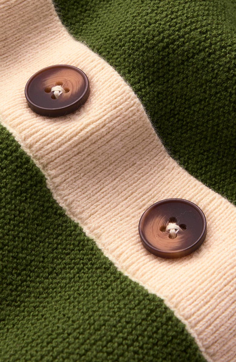 Boden Grace Colorblock Cotton & Cashmere Polo, Alternate, color, Courtyard Green