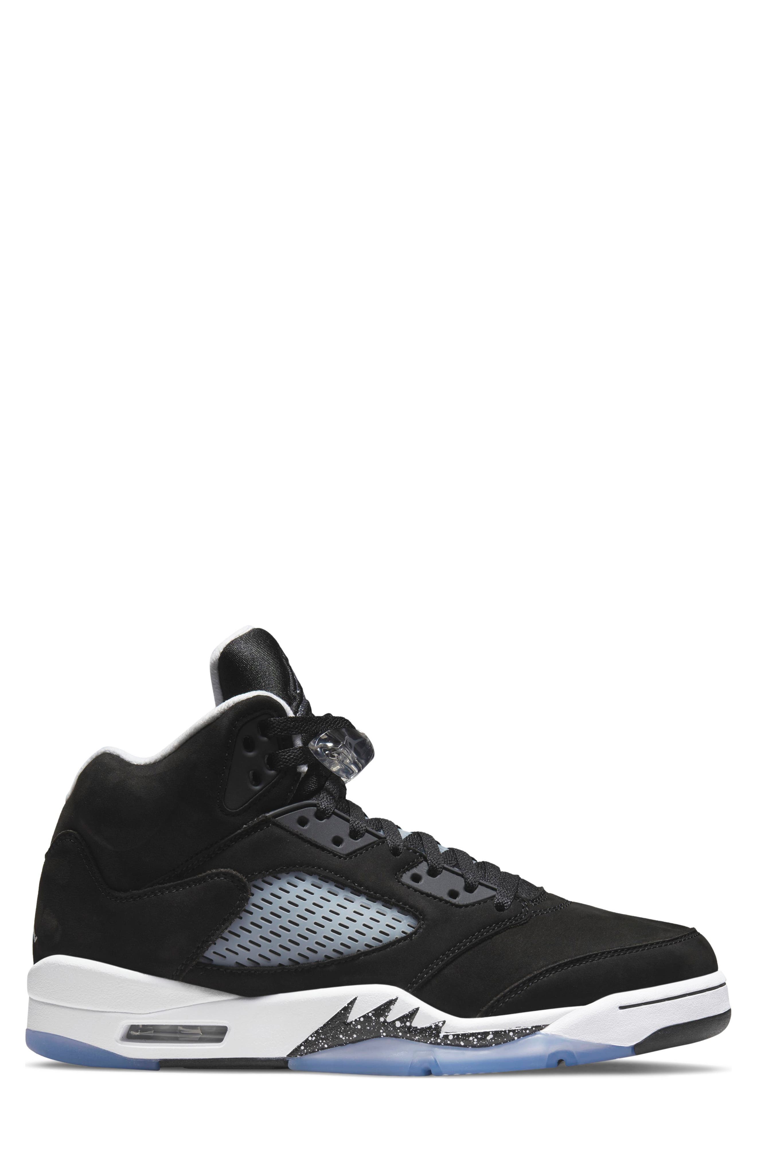 Nike Air Jordan 5 Retro Mid Top Sneaker, Alternate, color, BLACK/ COOL GREY/ WHITE