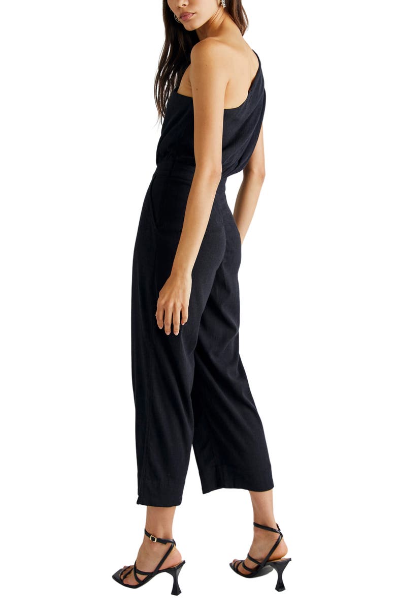 Free People Avery One-Shoulder Jumpsuit, Alternate, color,