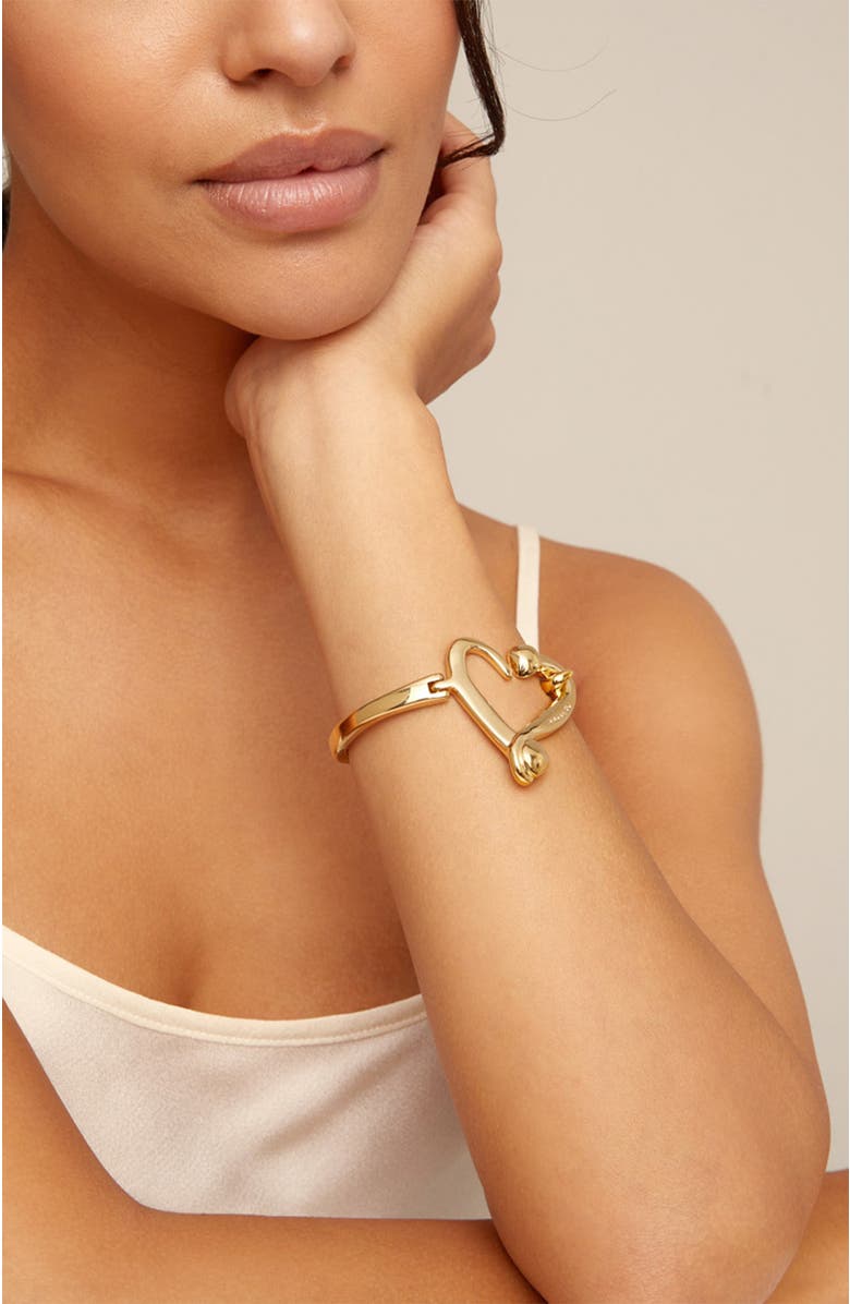 UNODE50 Nailed Heart Spring Bracelet, Alternate, color, Gold