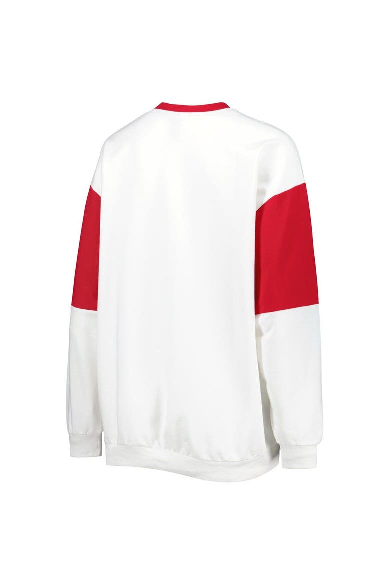 Women's Gameday Couture White Oklahoma Sooners It's A Vibe Dolman Pullover Sweatshirt, Alternate, color, White