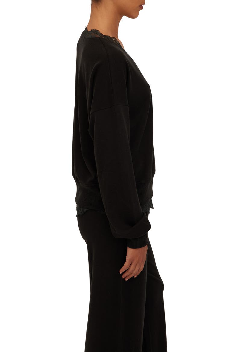 Malibu Pullover, Alternate, color, BLACK