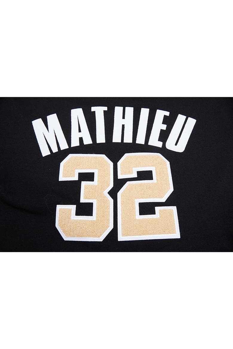 Men's Pro Standard Tyrann Mathieu Black New Orleans Saints Player Name & Number Hoodie T-Shirt, Alternate, color, Black