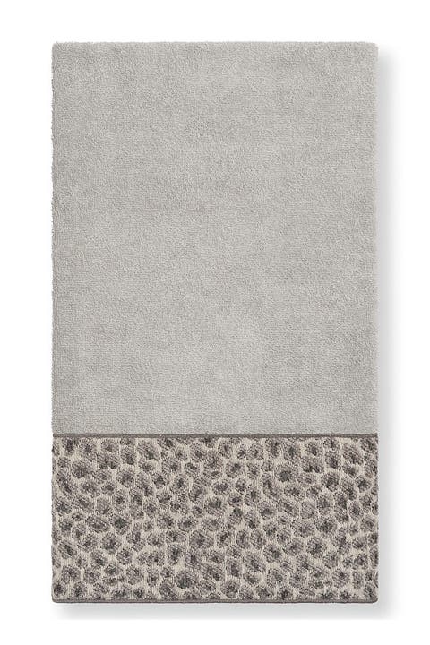 Spots Embellished Bath Towel - Light Grey