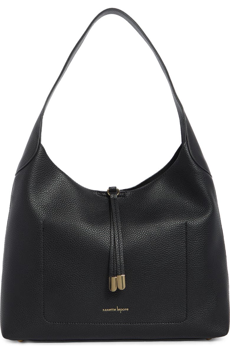 Nanette Lepore Large Ellington Faux Leather Bucket Bag, Main, color,