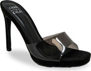 CHASE AND CHLOE Square Toe Stiletto Sandal