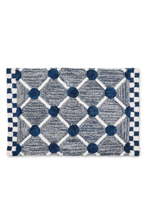 Lattice Dot Bath Rug
