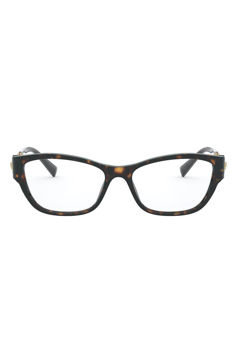 Versace 57mm Gradient Square Sunglasses, Main, color, Havana