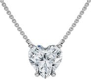 Bliss Diamond 1Ct Heart Shape Diamond Solitaire Diamond Pendant 14k Gold Necklace Lab Grown