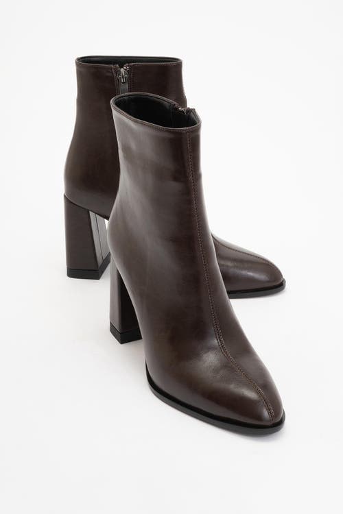Prologue Shoes Jewel High Heel Boot In Brown