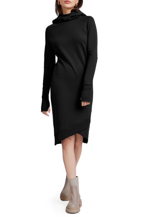 Walker Long Sleeve Hooded Sweatshirt Dress