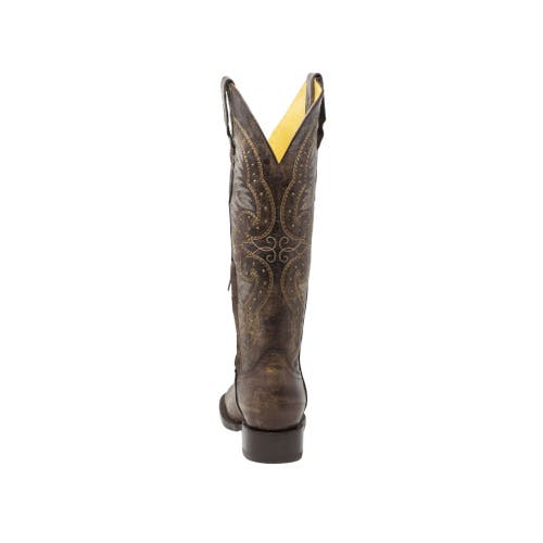 Nortalie The Arena Western Cowboy Boot In Brown