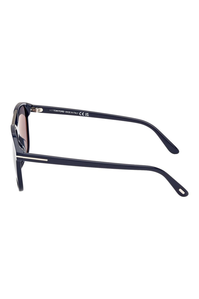 Damian 54mm Pilot Sunglasses, Alternate, color, SHINY NAVY BLUE / LIGHT SMOKE