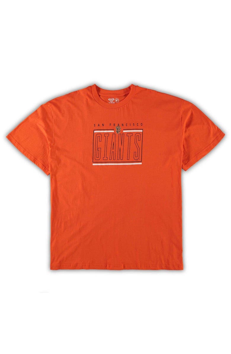 CONCEPTS SPORT Men's Concepts Sport Orange/Black San Francisco Giants Big & Tall T-Shirt & Shorts Sleep Set, Alternate, color, Orange