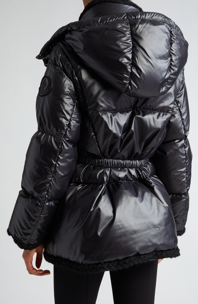 Moncler Corneille Hooded Quilted Down Puffer Jacket with Removable Hood, Alternate, color, 