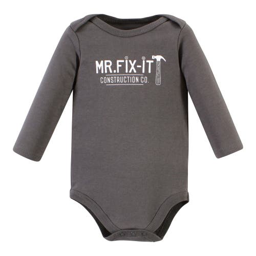 Hudson Baby Five-piece Collection Of Long-sleeve Cotton Bodysuits In Multi