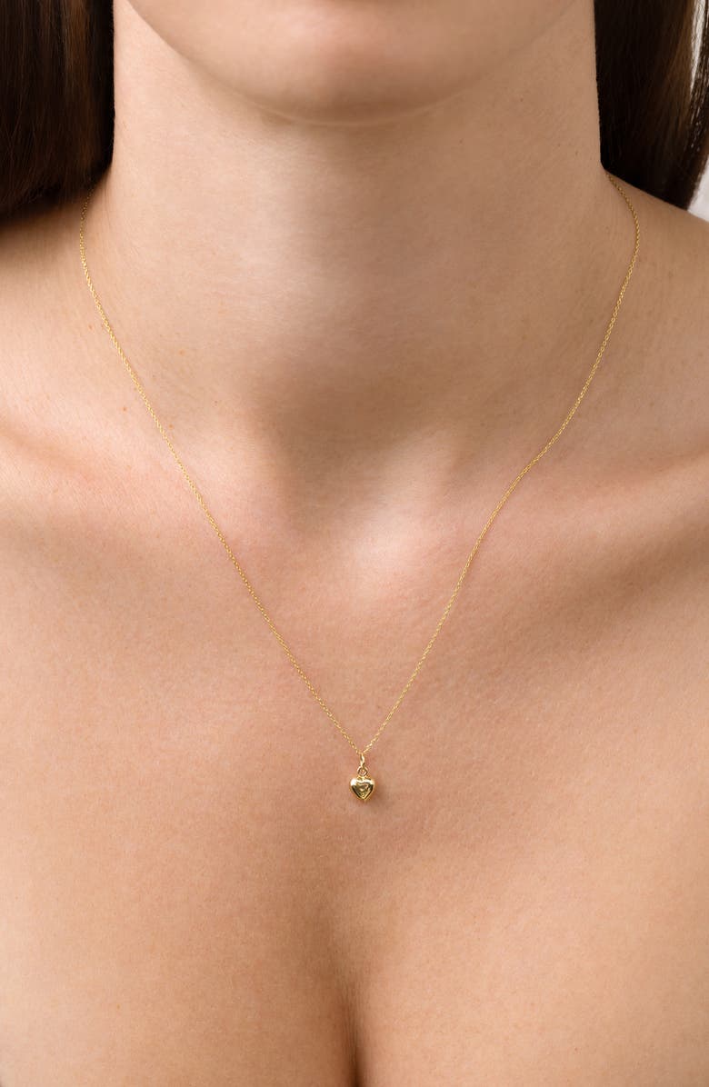 Bony Levy 14K Gold 3D Heart Pendant Necklace, Alternate, color, 14K Yellow Gold