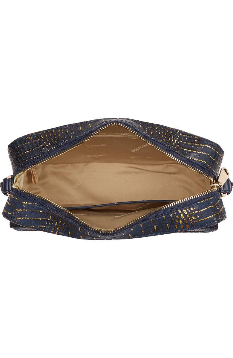 Brahmin Shea Croc Embossed Leather Crossbody Bag, Alternate, color,