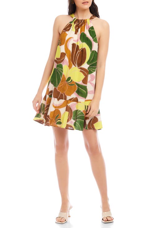 Brenda Ruffle Hem Dress