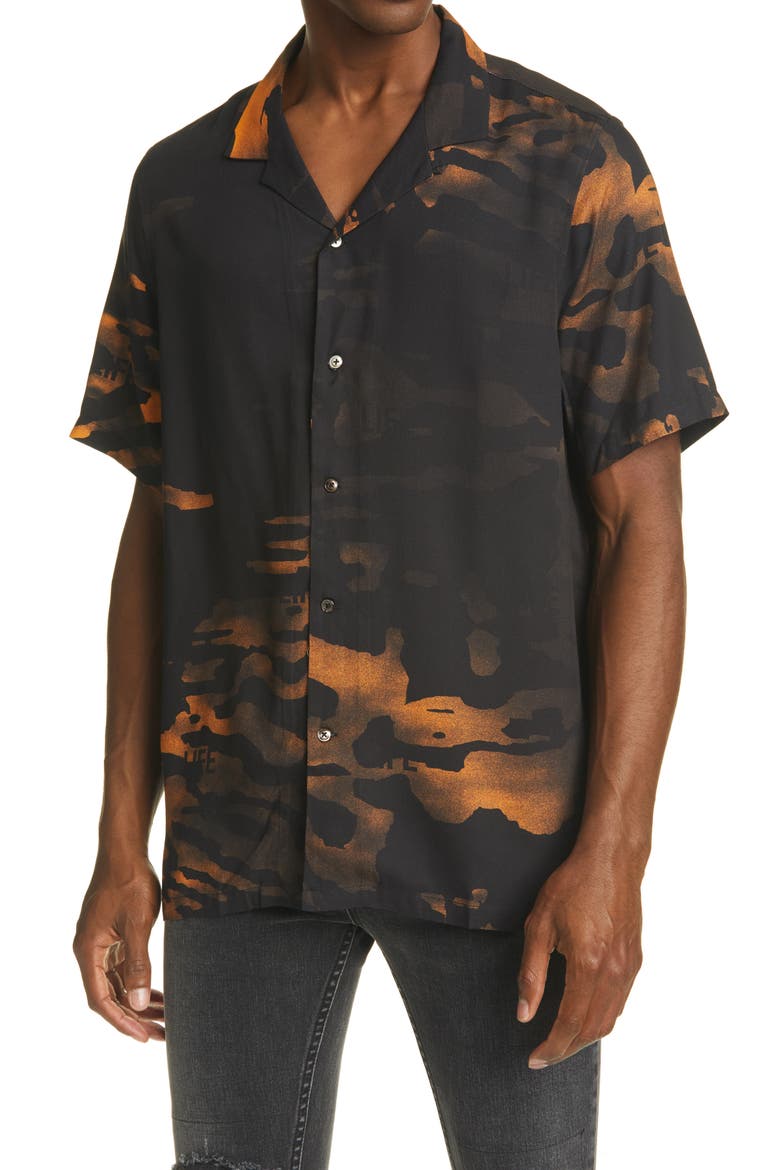 Life Resort Short Sleeve Button-Up Shirt, Main, color, MULTI CO