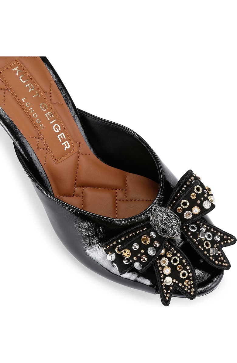 Kurt Geiger London Belgravia Stud Bow Slide Sandal, Alternate, color,