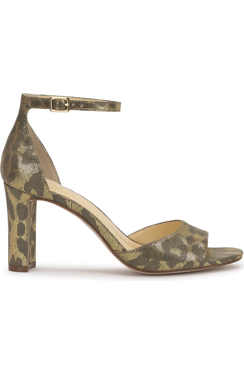 Jessica Simpson Luxcilla Block Heel Sandal, Alternate, color, Golden